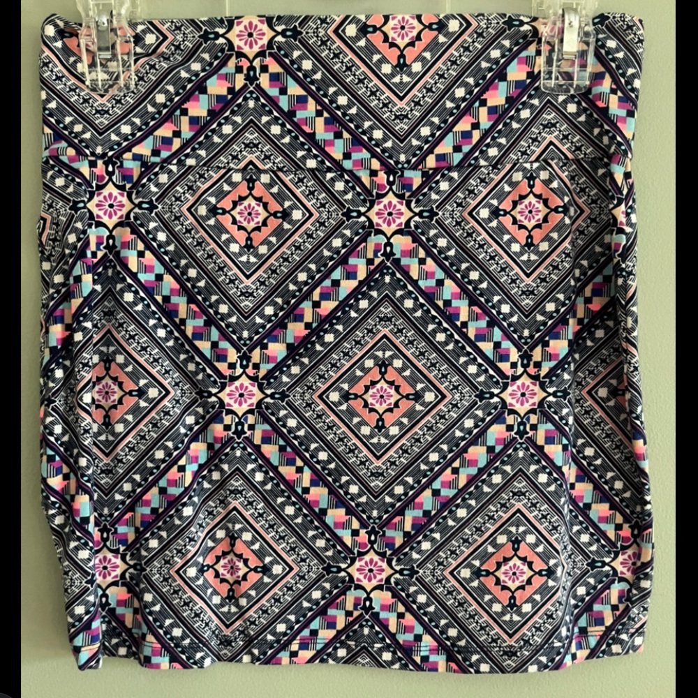 Two pattern mini skirts